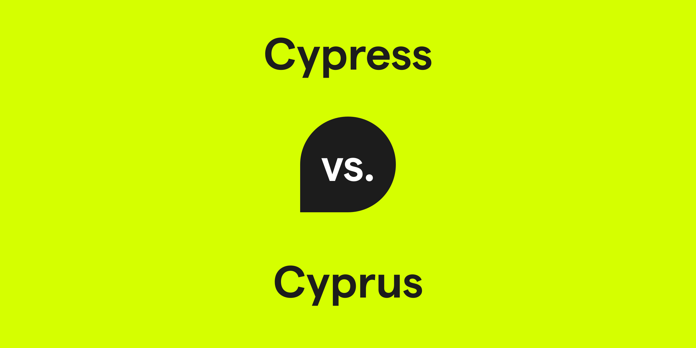 Cypress vs. Cyprus
